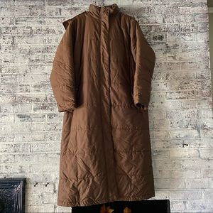 Women’s LL Bean floor length puffer/trench/winter coat